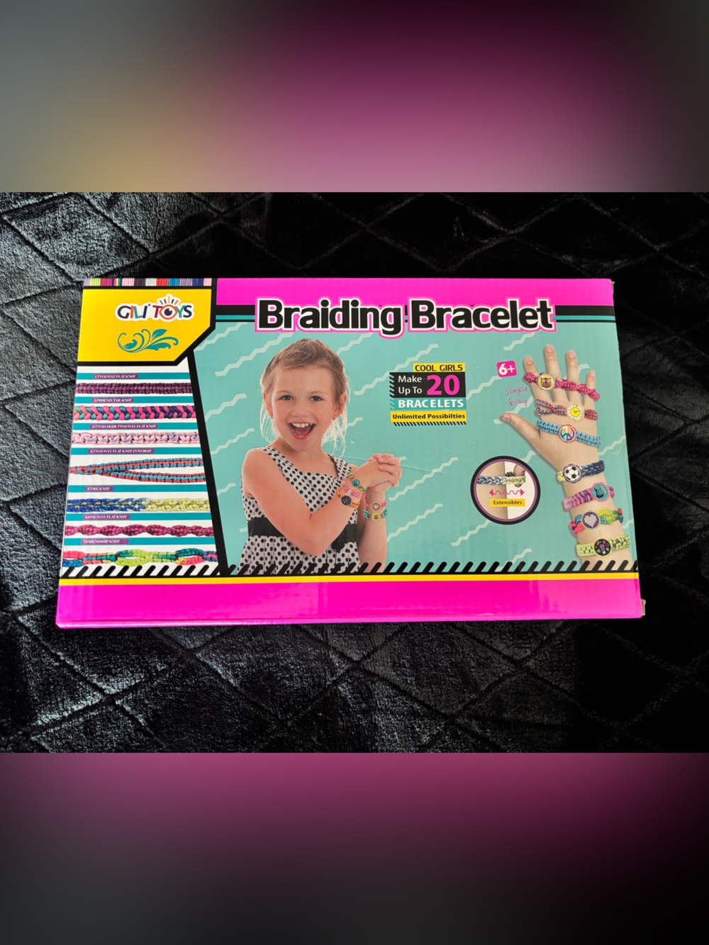Gili Toys Teal Braiding Bracelet Craft Kit